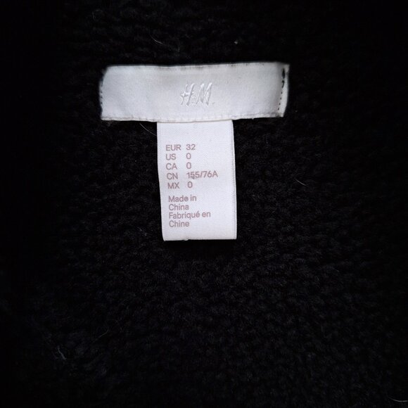H&M Black Faux Suede Jacket with Sherpa Lining - Picture 6 of 9